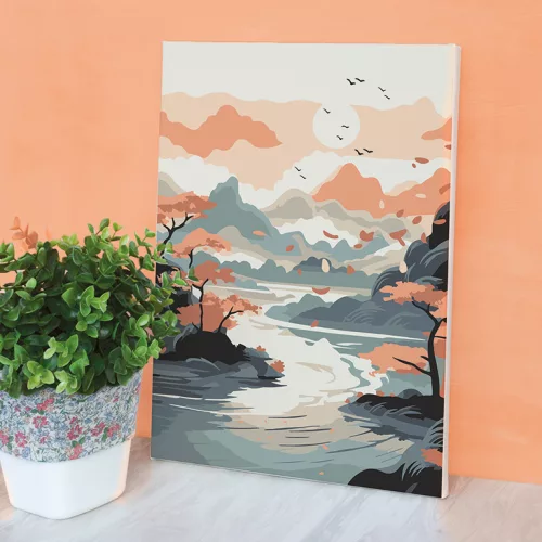 Graine Creative Számfestő – Ázsia tájai (20×30 cm)