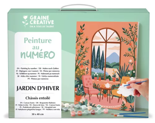 Graine Creative Számfestő – Téli kert (30x40 cm)