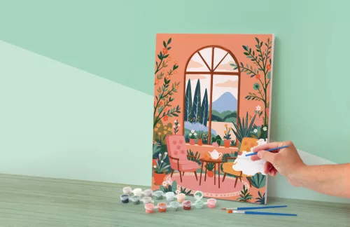 Graine Creative Számfestő – Téli kert (30x40 cm)