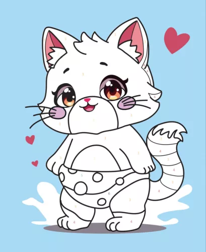 Graine Creative Számfestő 4+ – Cica