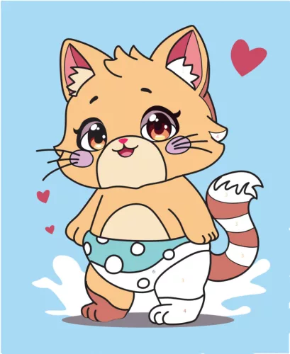 Graine Creative Számfestő 4+ – Cica