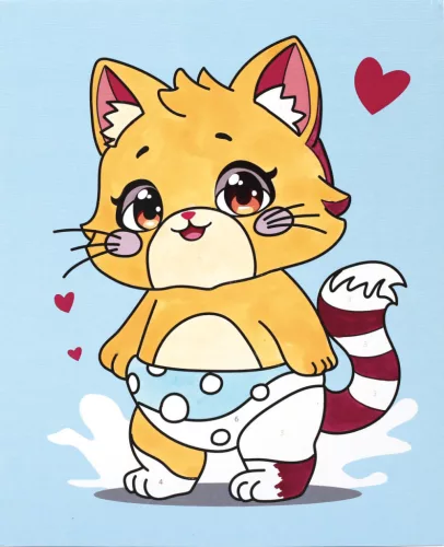 Graine Creative Számfestő 4+ – Cica