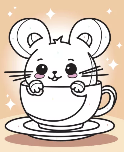 Graine Creative Számfestő 4+ – Egerek