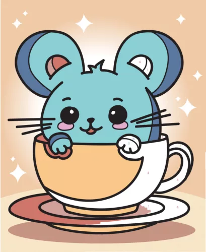 Graine Creative Számfestő 4+ – Egerek