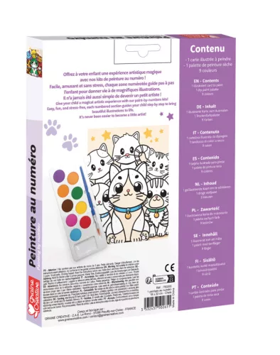 Graine Creative Számfestő 8+ – Cicák