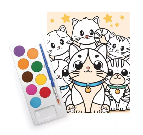 Graine Creative Számfestő 8+ – Cicák