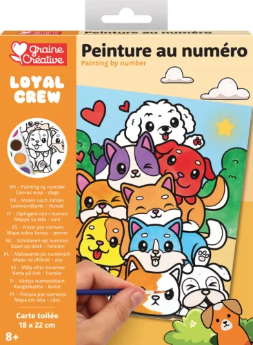 Graine Creative Számfestő 8+ – Kutyák