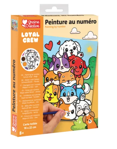 Graine Creative Számfestő 8+ – Kutyák