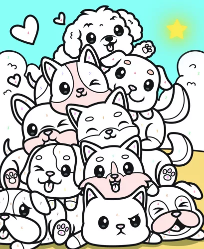 Graine Creative Számfestő 8+ – Kutyák