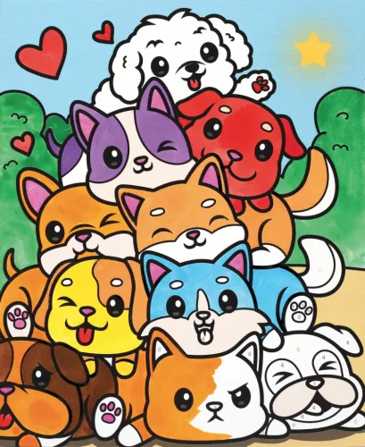 Graine Creative Számfestő 8+ – Kutyák