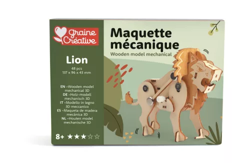 Graine Creative 3D fa modell – Oroszlán
