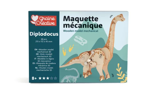 Graine Creative 3D fa modell – Diplodocus