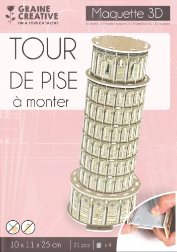 Graine Creative 3D puzzle - Pisai ferde torony