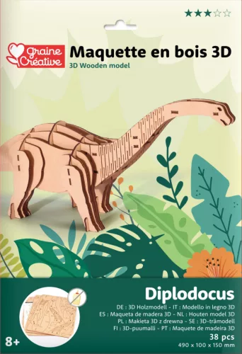 Graine Creative 3D puzzle – Diplodocus