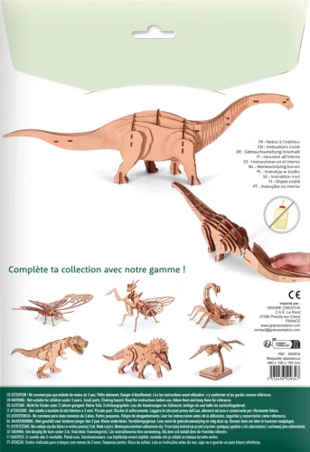Graine Creative 3D puzzle – Diplodocus