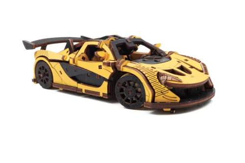 Graine Creative 3D fa modell – Sárga versenyautó