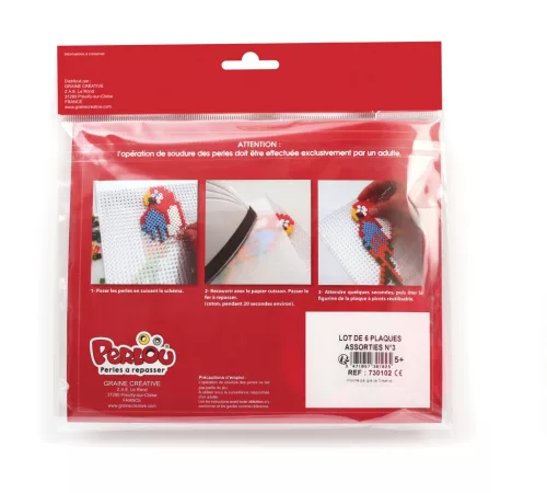 Graine Creative 6 db alaplap vasalható gyöngyhöz – Állatok 2