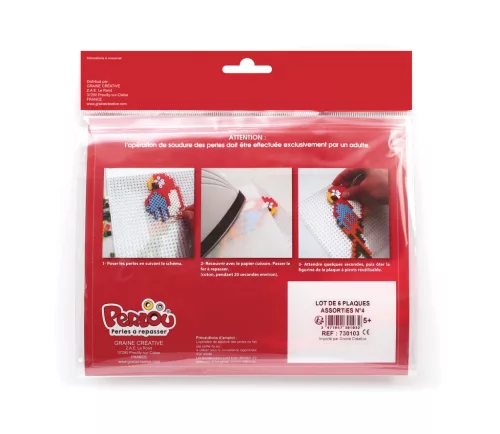 Graine Creative 6 db alaplap vasalható gyöngyhöz – Hercegnő