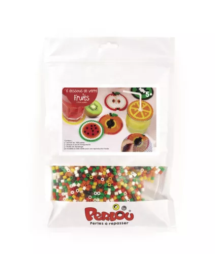 Graine Creative 1500 db-os vasalható gyöngy – Gyümölcsös poháralátét