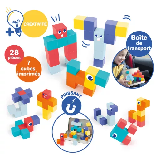 LUDI Mini mágneses építőkockák