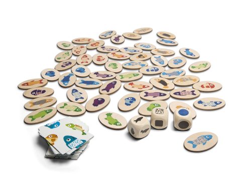 Fogd ki a halacskákat! - Fa készségfejlesztő játék - BS Toys