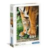 Clementoni - Bengáli kölyöktigris  az anyja lábánál - 500 db-os puzzle (CLE35046)