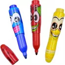 Scentos - Széles hegyű illatos filctoll, jumbo - 3 db-os - kék, piros, sárga