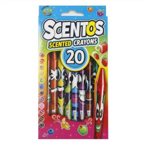 Scentos -Illatos zsírkréta, 20 db-os