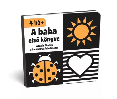 Szalay Könyvek - A baba első könyve 4 hó+ - vizuális élmény - kontrasztos leporello