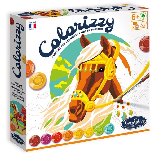 Sentosphere - Colorizzy számos kifestő - lovak - festőkészlet SA4506