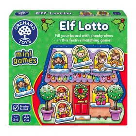 ORCHARD TOYS - Elf Lotto - Mini lottójáték - Palincs Játék ORCHARD TOYS - Elf Lotto - Mini lottójáték - Palincs Játék