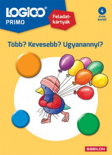 LOGICO - Primo feladatkártyák - Több? Kevesebb? Ugyanannyi?