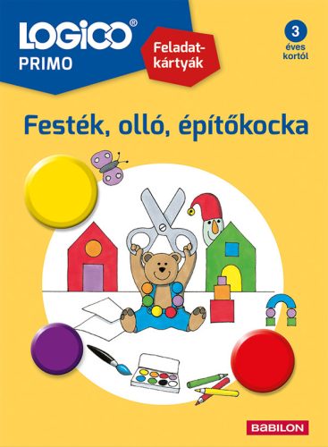 LOGICO - Primo feladatkártyák - Festék, olló, építőkocka