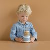 LITTLE DUTCH - fa, Montessori toronyépítő - kék