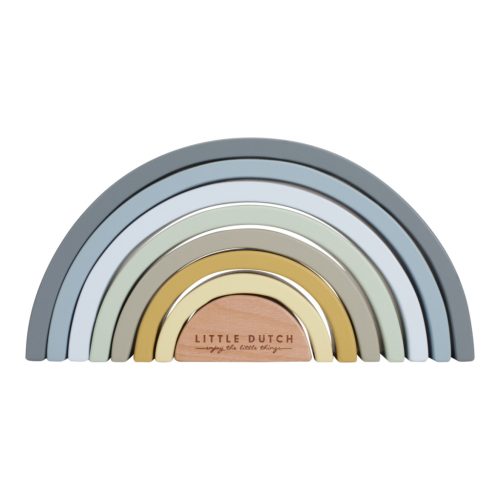 LITTLE DUTCH - Pure&Nature - fa szivárvány építő - kék