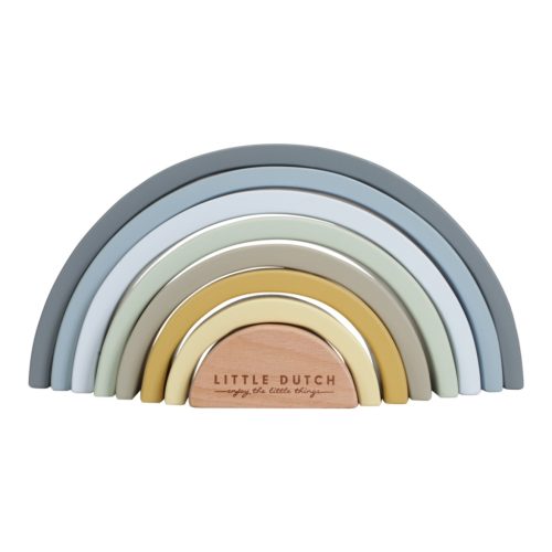 LITTLE DUTCH - Pure&Nature - fa szivárvány építő - kék