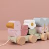 LITTLE DUTCH - fa, montessori játékvonat - virágok & pillangók