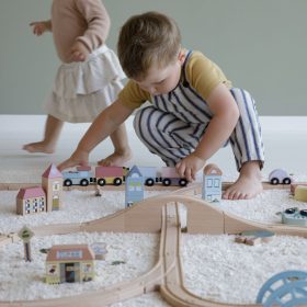 LITTLE DUTCH - Fa vasút szett