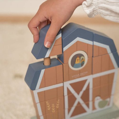 LITTLE DUTCH - Montessori építőjáték - Farm - Palincs Játék