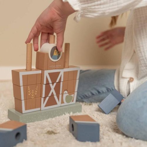 LITTLE DUTCH - Montessori építőjáték - Farm - Palincs Játék