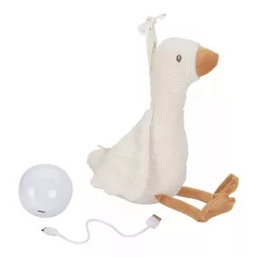   LITTLE DUTCH - Alvást segítő zenélő gúnár éjjeli fénnyel - Newborn Naturals