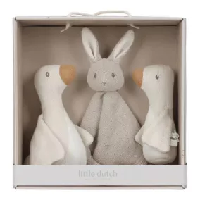   LITTLE DUTCH - Ajándékdoboz kötött termékekkel - Newborn Naturals