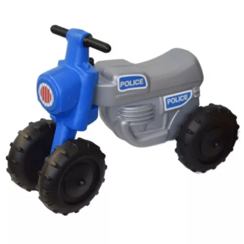 Rendőrség kismotor - lábbal hajtós - 4 kerekű