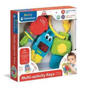 Clementoni - Zenélő, világító autókulcsok Clementoni - Zenélő, világító autókulcsok