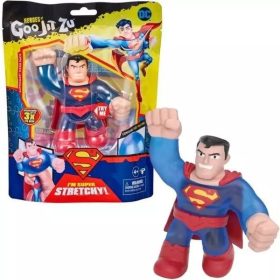 Goo Jit Zu Superman – zselés töltetű, nyújtható szuperhős figura. Hajlítható, összenyomható, levehető övvel – kreatív és tartós játékélmény 4 éves kortól.