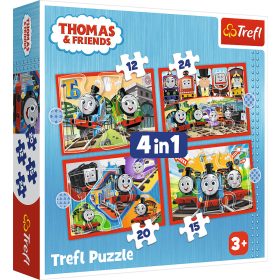 Trefl - Puzzle 4 az 1-ben A csodálatos Thomas a gőzmozdony Trefl - Puzzle 4 az 1-ben A csodálatos Thomas a gőzmozdony