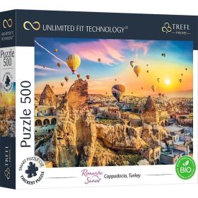 Puzzle Romantikus naplemente - Kappadókia, Törökország- Trefl -500 db-os  prémium puzzle   Puzzle Romantikus naplemente - Kappadókia, Törökország- Trefl -500 db-os  prémium puzzle