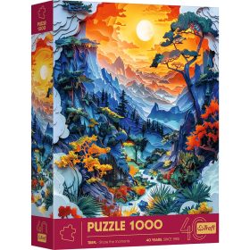 Trefl 40045 - 40 Éves Jubileum - Völgy - 1000 db-os Paper Art puzzle   Trefl 40045 - 40 Éves Jubileum - Völgy - 1000 db-os Paper Art puzzle