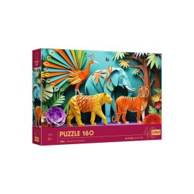 Trefl 40046 - 40 Éves Jubileum - Dzsungel - 160 db-os Paper Art puzzle   Trefl 40046 - 40 Éves Jubileum - Dzsungel - 160 db-os Paper Art puzzle