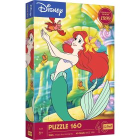 Trefl 40056 - 40 Éves Jubileum - Disney - A kis hableány - 160 db-os puzzle   Trefl 40056 - 40 Éves Jubileum - Disney - A kis hableány - 160 db-os puzzle